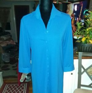 Blue EXPRESS DRESS 100%perfect no snags, picks,etc